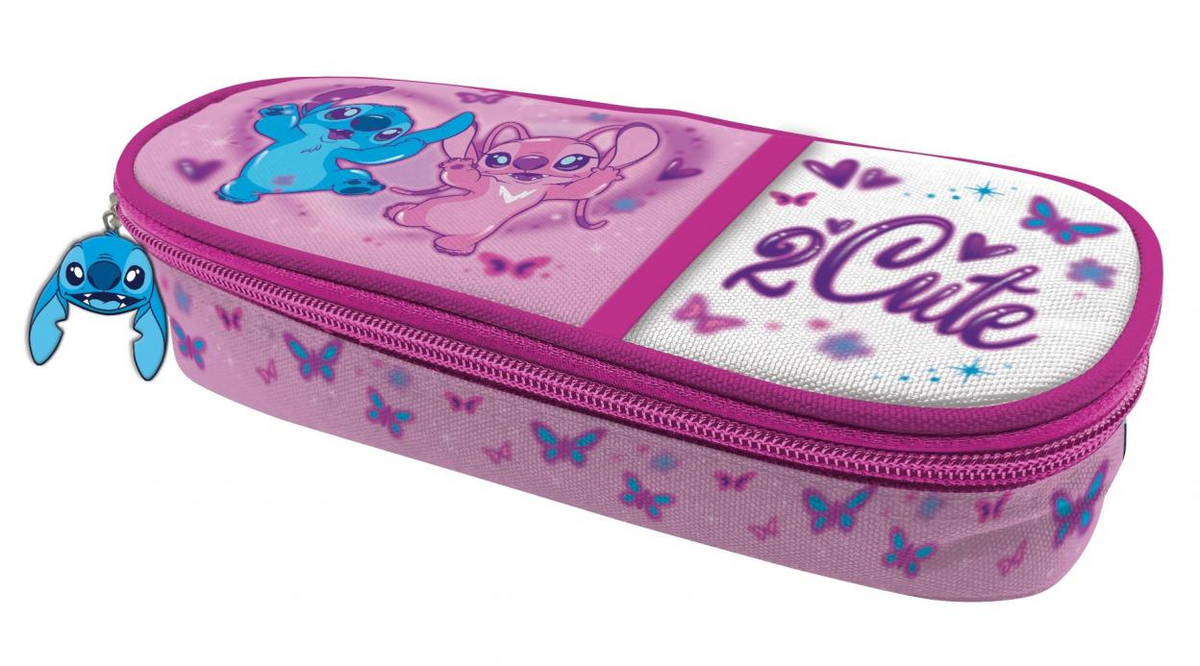 Piórnik szkolny z klapką Stitch Pink - Beniamin