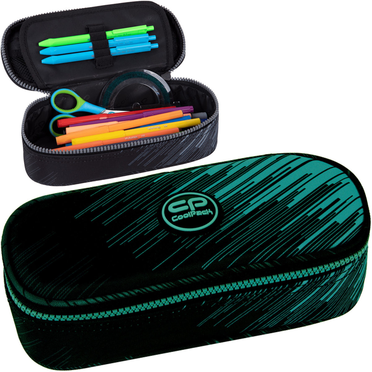 PIORNIK SZKOLNY COOLPACK COOL PACK ZIELONY GRADIENT DLA CHLOPCA SASZETKA XL