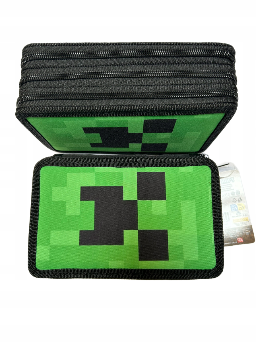 PIORNIK SZKOLNY MINECRAFT TRZYKOMOROWY ROZKLADANY MINECRAFT Z WYPOSAZENIEM