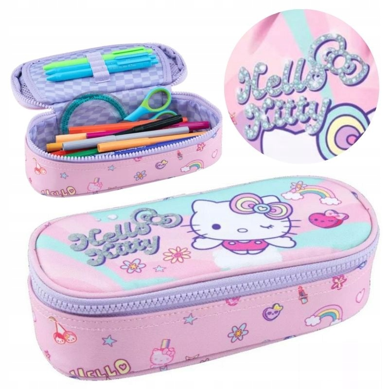 PIORNIK SZKOLNY SASZETKA USZTYWNIANA DLA DZIEWCZYNKI HELLO KITTY COOLPACK