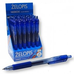 Długopis 24Szt Żelowy Żelopis Semi Gel Niebieski 2616