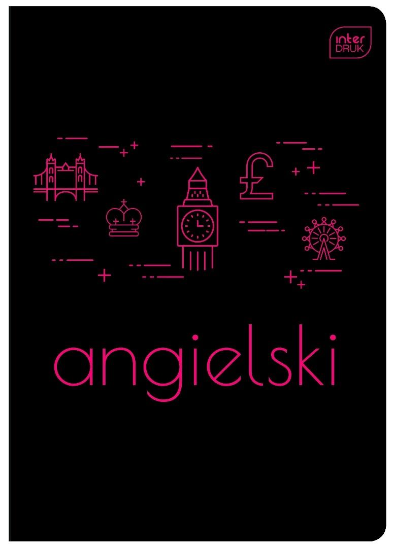 Zeszyt A5/60K kratka J. Angielski (10szt) - INTERDRUK