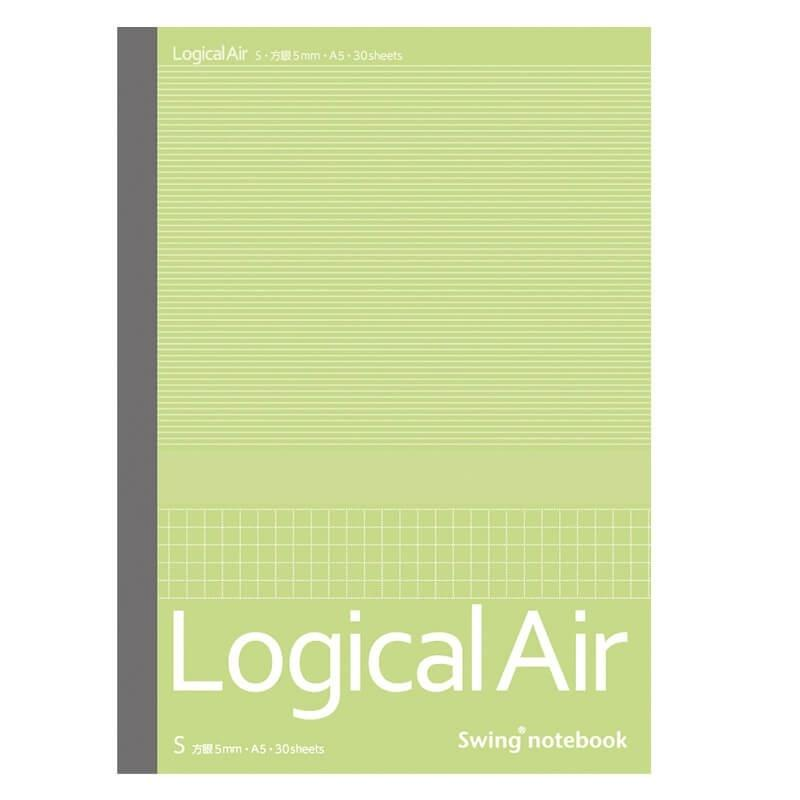 Notatnik A5 Logical Air w kratkę zielony - Nakabayashi