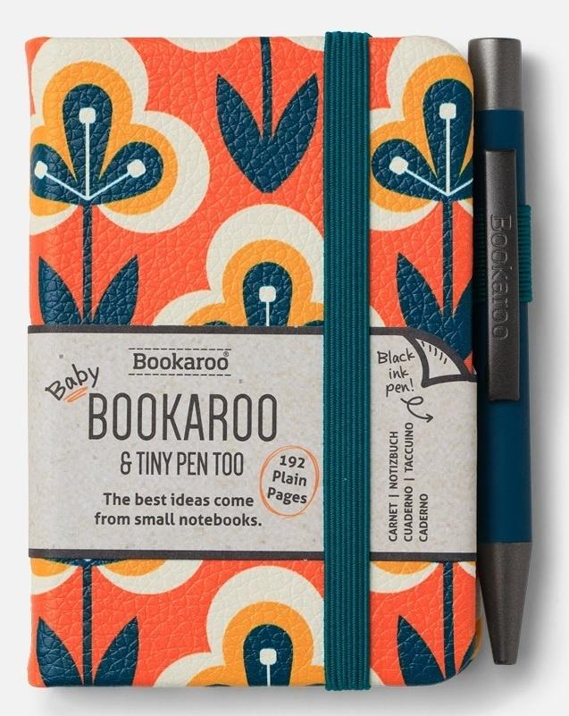 Bookaroo Notatnik A7 z długopisem - retro - IF