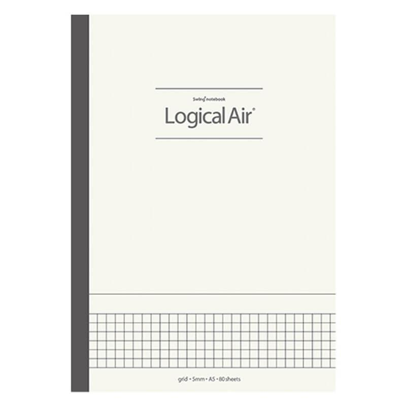 Notatnik A5 Logical Air w kratkę kremowy - Nakabayashi