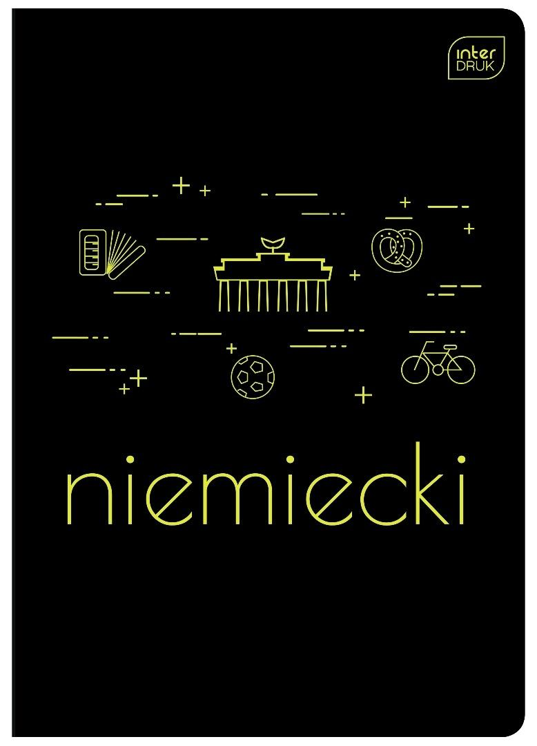 Zeszyt A5/60K kratka J. Niemiecki (10szt) - INTERDRUK