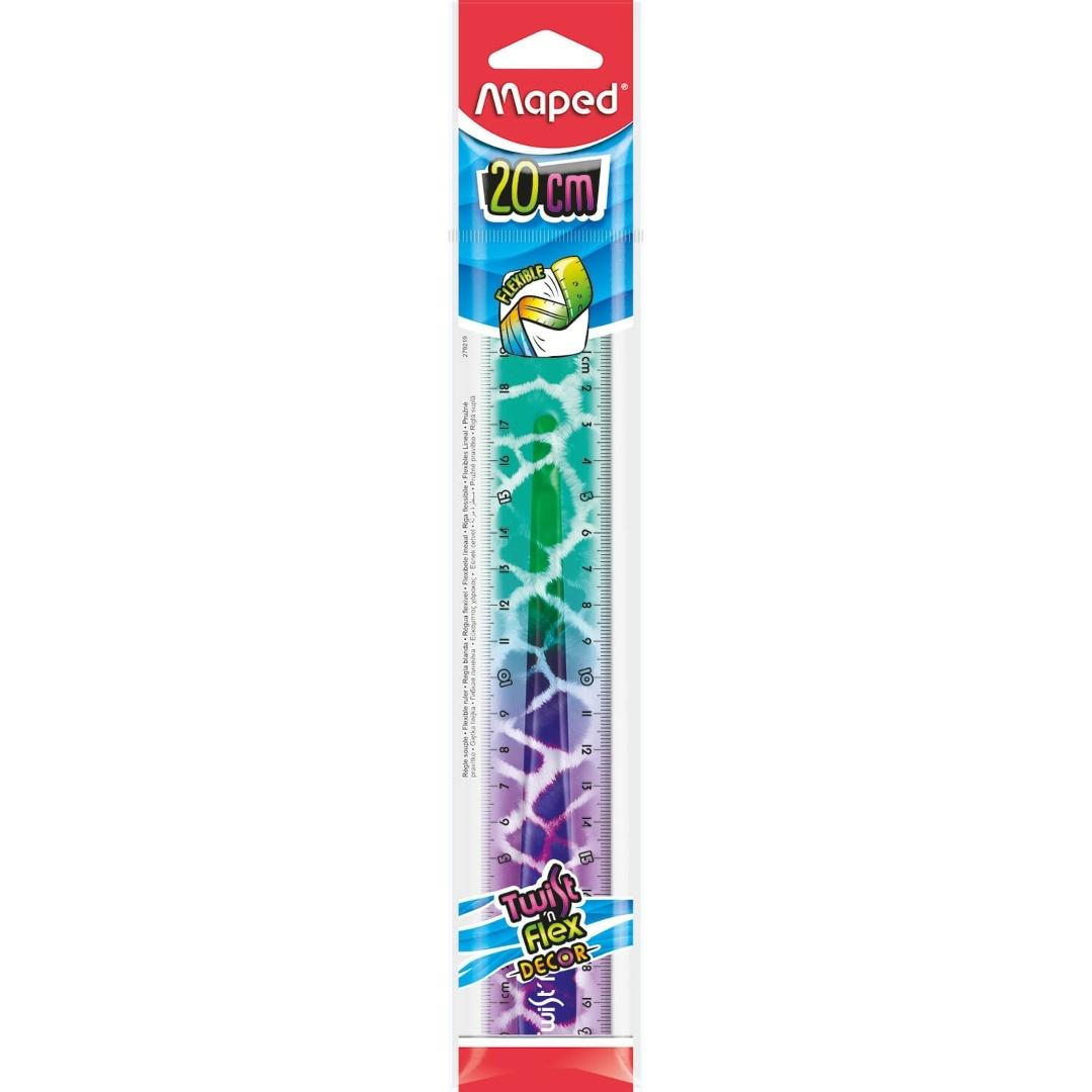 Linijka Twistn Flex Animals 20cm MAPED