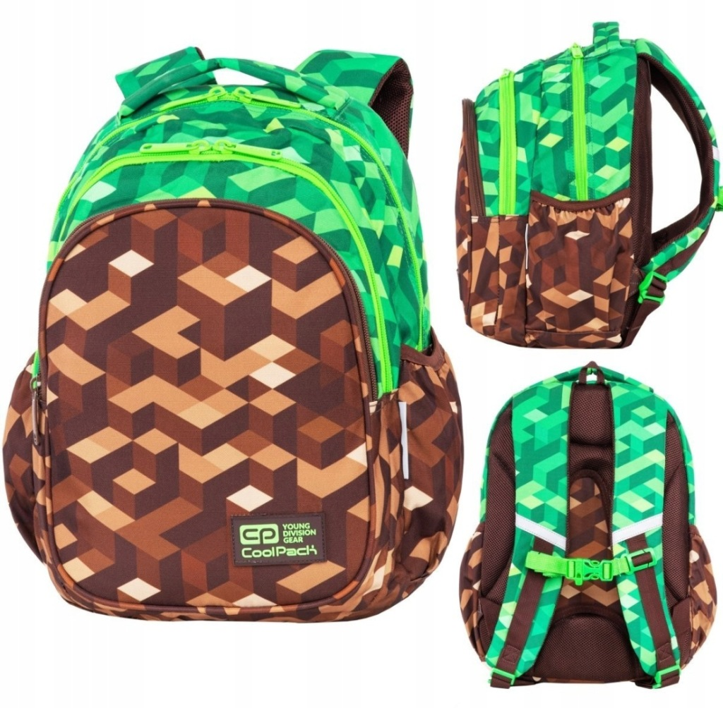 PLECAK SZKOLNY COOLPACK COOL PACK MINECRAFT MAINCRAFT PIXEL PIKSELE GAMER