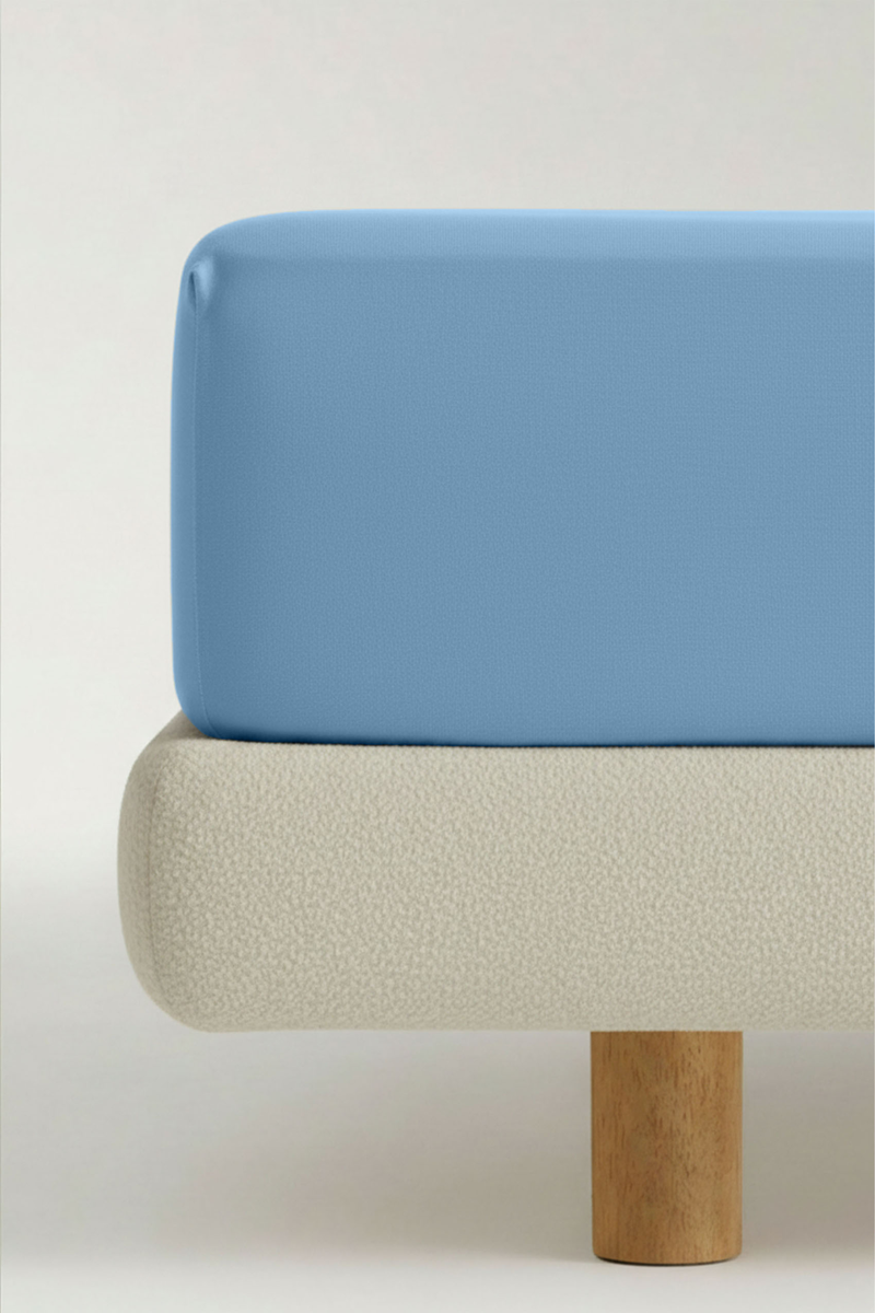 PRZEŚCIERADŁO JERSEY 100% BAWEŁNA 180GSM 200x200x30 BŁĘKIT