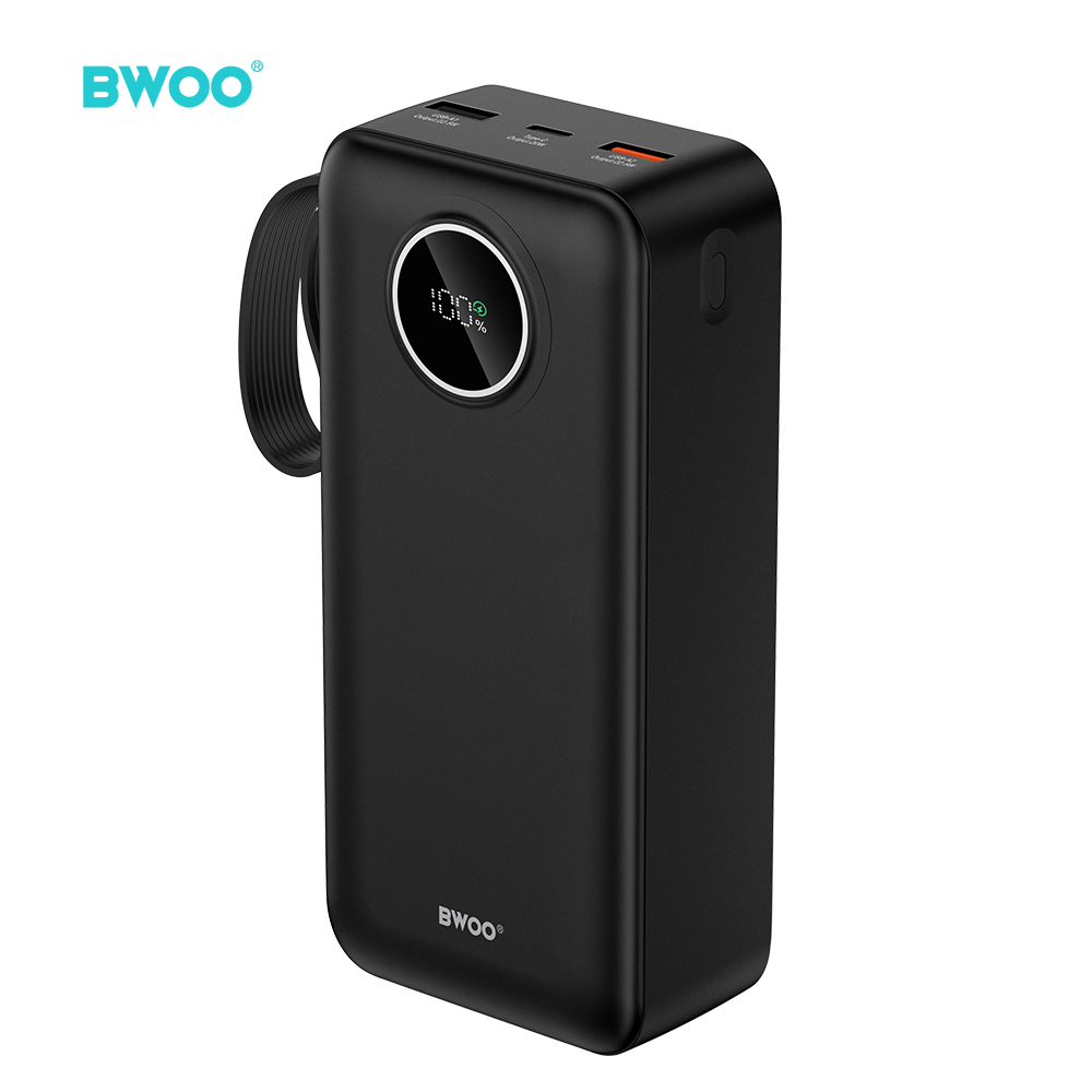 Powerbank BWOO 30000 mAh 22,5W z LCD czarny