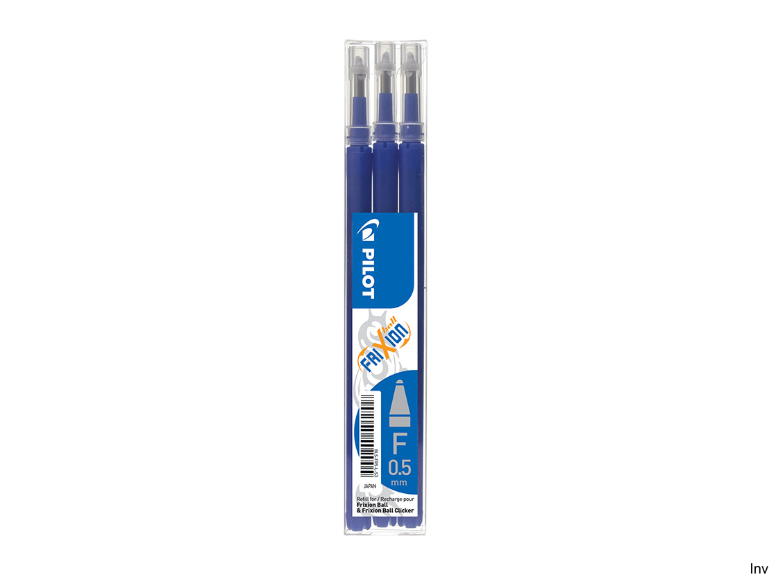 Pilot  Wkład FRIXION BALL/CLICKER 0.5 mm niebieski opakowanie 3 sztuki