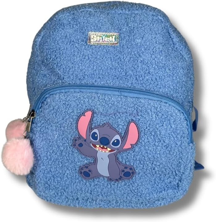 Plecak szkolny Stitch pluszowy dla dziewczynki, mały tornister Disney 8 l