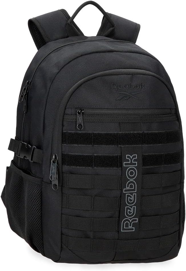 Plecak szkolny Reebok Cross One 45 cm czarny, 2 kieszenie, na laptopa