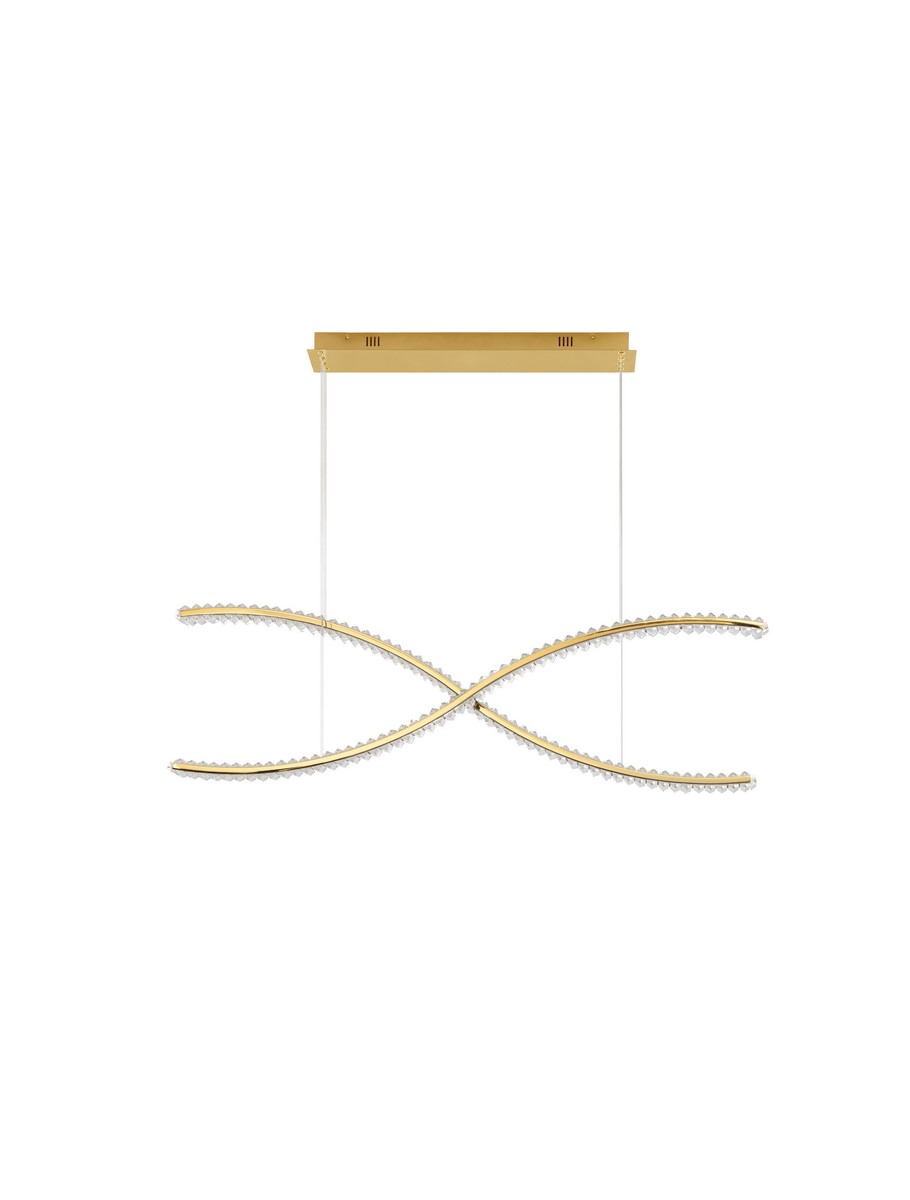 Luces Exclusivas BAUTA Wisząca Nowoczesna złoty i odcienie złota 1xLED max 95W 3500K LE43563