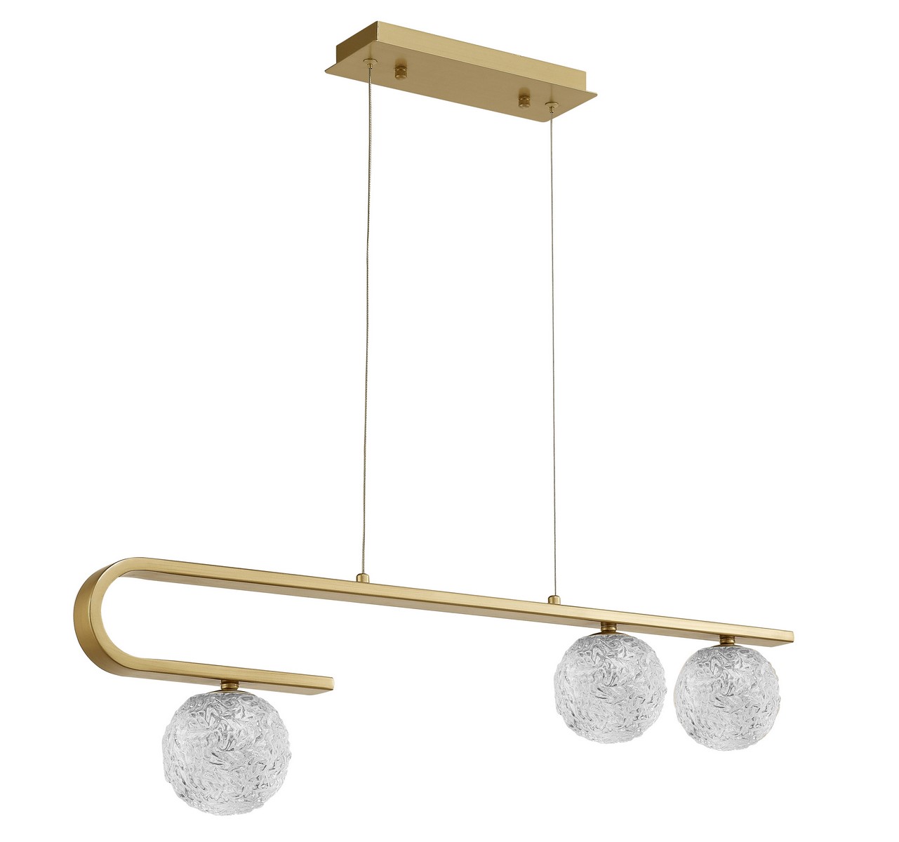 Luces Exclusivas PASTO Wisząca 3x5W LED złoty mosiądz LE41739