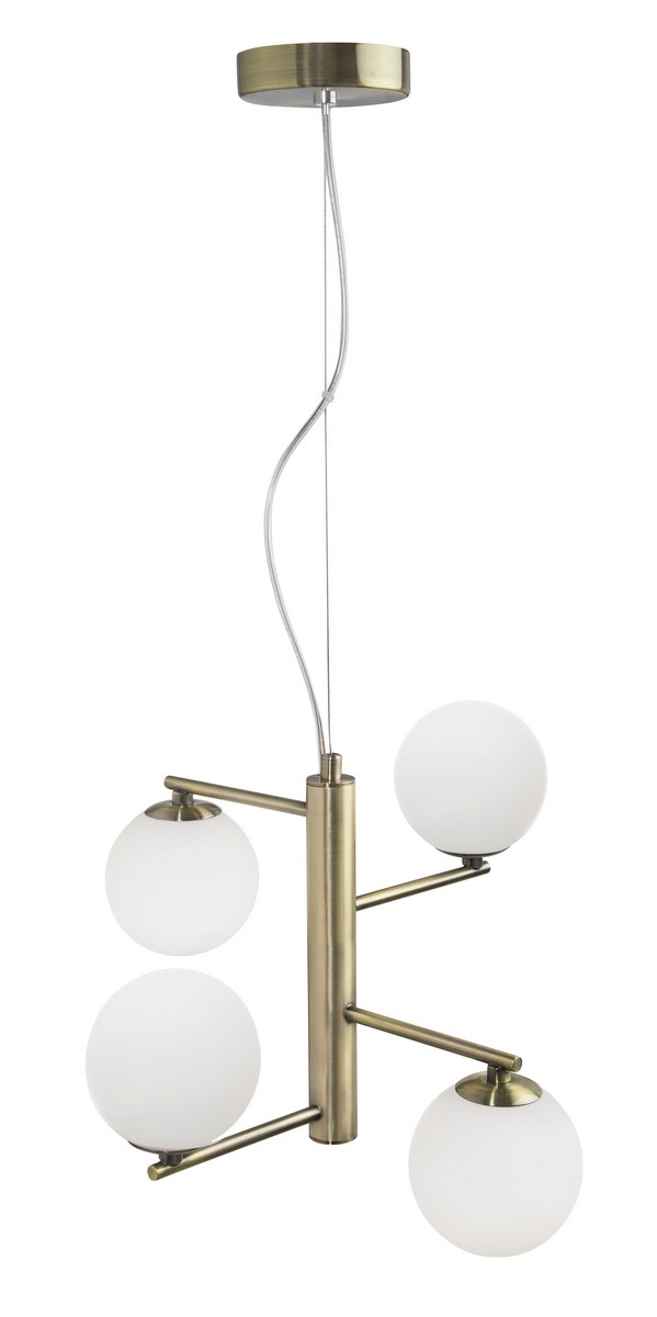 Luces Exclusivas TALCA Wisząca 4xG9 LED opal/mosiądz LE41790