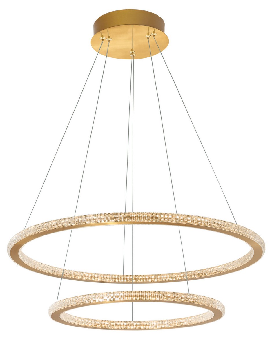 Luces Exclusivas MONTE Wisząca LED 56W 3555lm 3000K Ściemnialna złoty LE41691