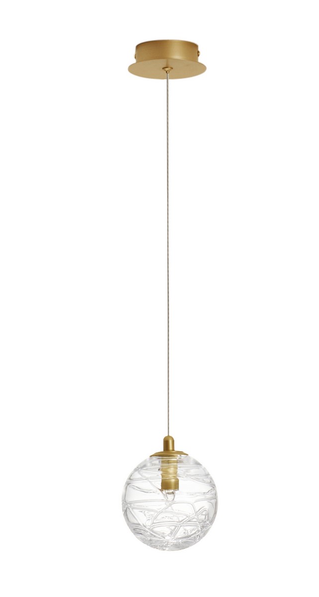 Luces Exclusivas CABRAL Wisząca Nowoczesna złoty i odcienie złota 1xG9 max 5W LE42906