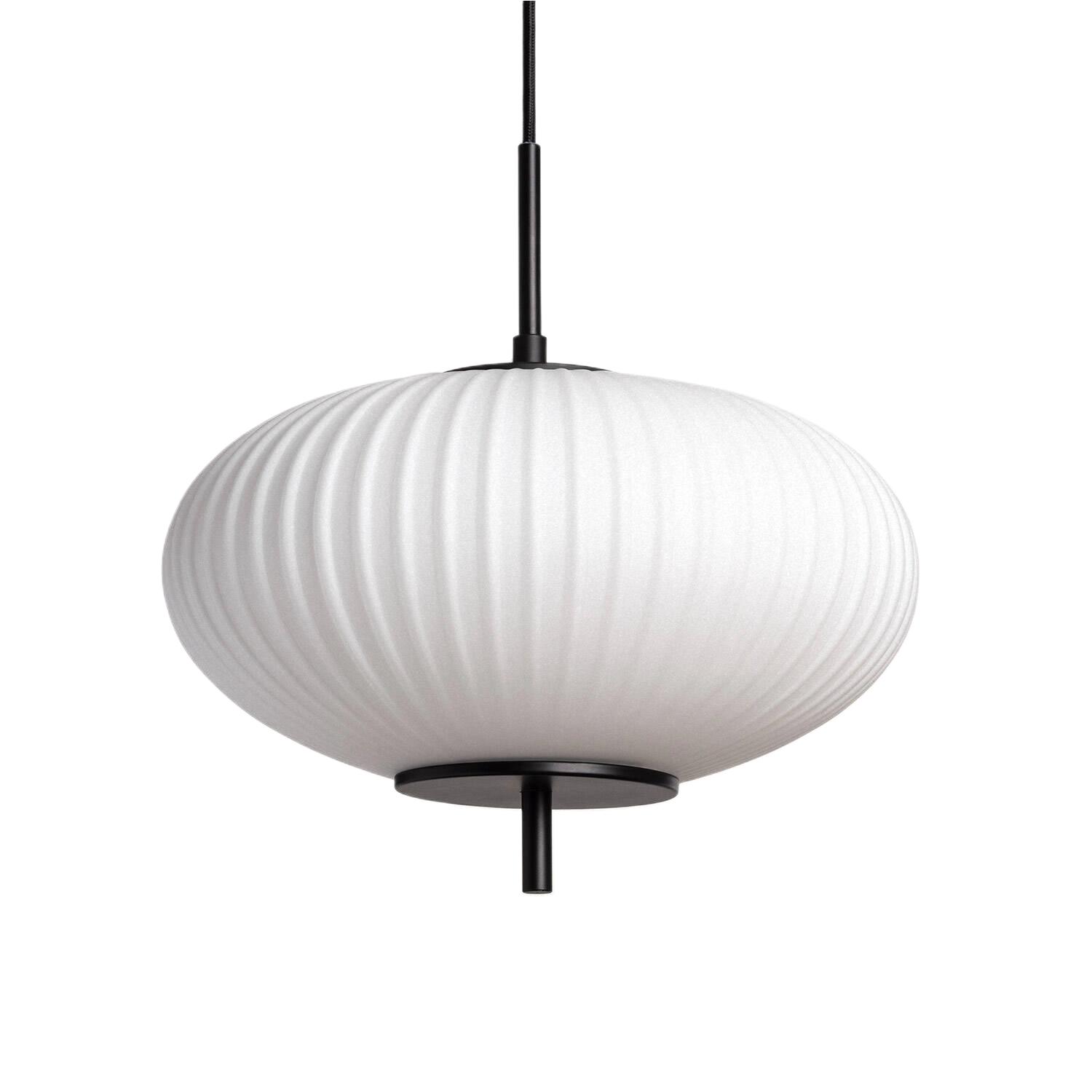 Abruzzo Lamopa Wisząca Szklana Brąz Ø30cm E27 Culaccino ABR-LWS-CUC