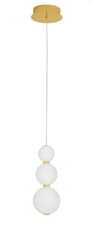 Luces Exclusivas ADAN Wisząca Nowoczesna złoty i odcienie złota 1xLED max LE43215