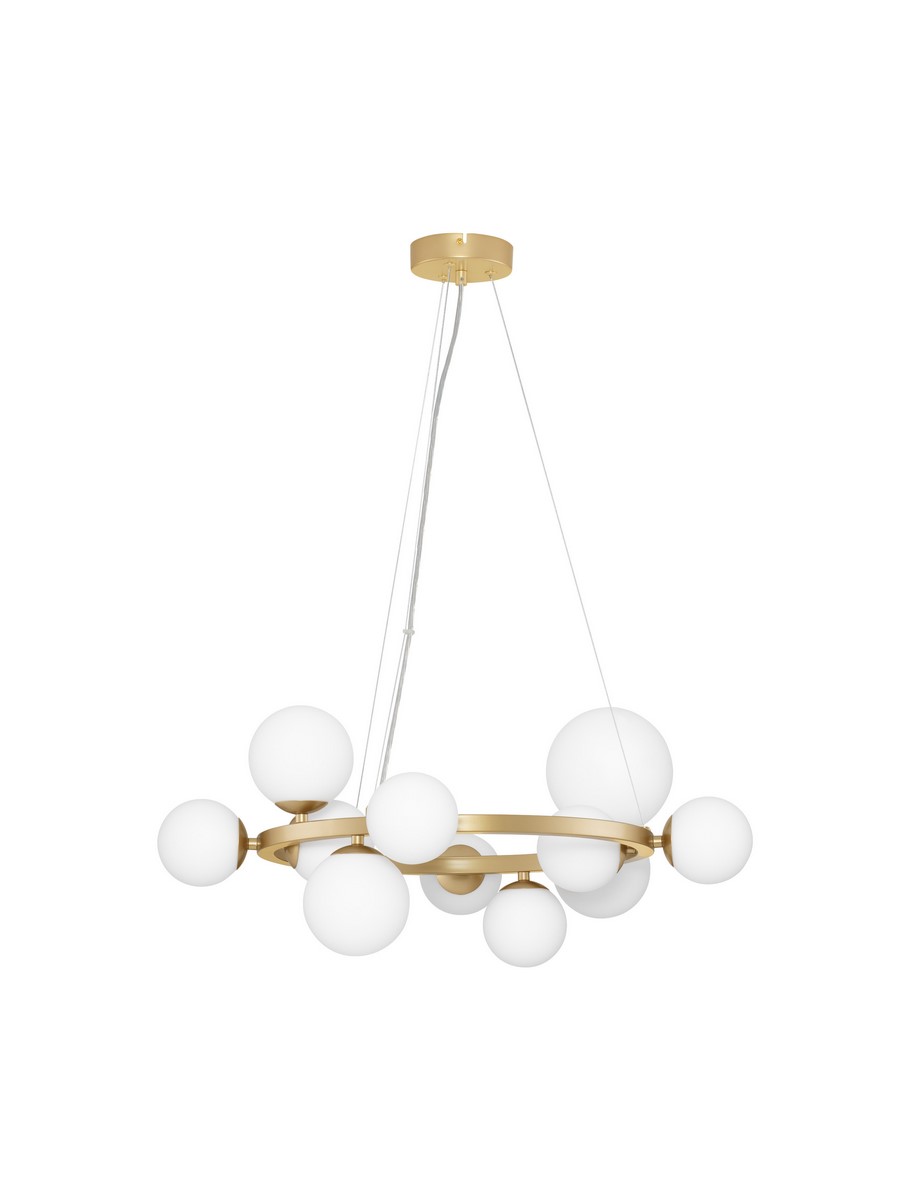 Luces Exclusivas PARLA Wisząca Nowoczesna złoty i odcienie złota 11xG9 max 5W LE43674