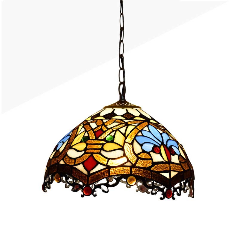 Abruzzo Lampa Wisząca Szklany Witraż E27 Capolavoro ABR-LW-CAPO3