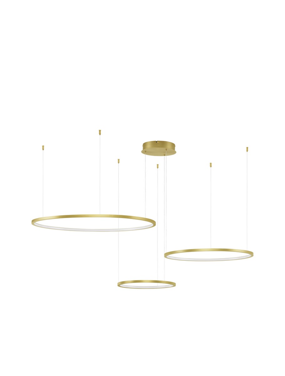 Luces Exclusivas ABAJO Wisząca Nowoczesna złoty i odcienie złota 3xLED max 80W 3000K LE43297