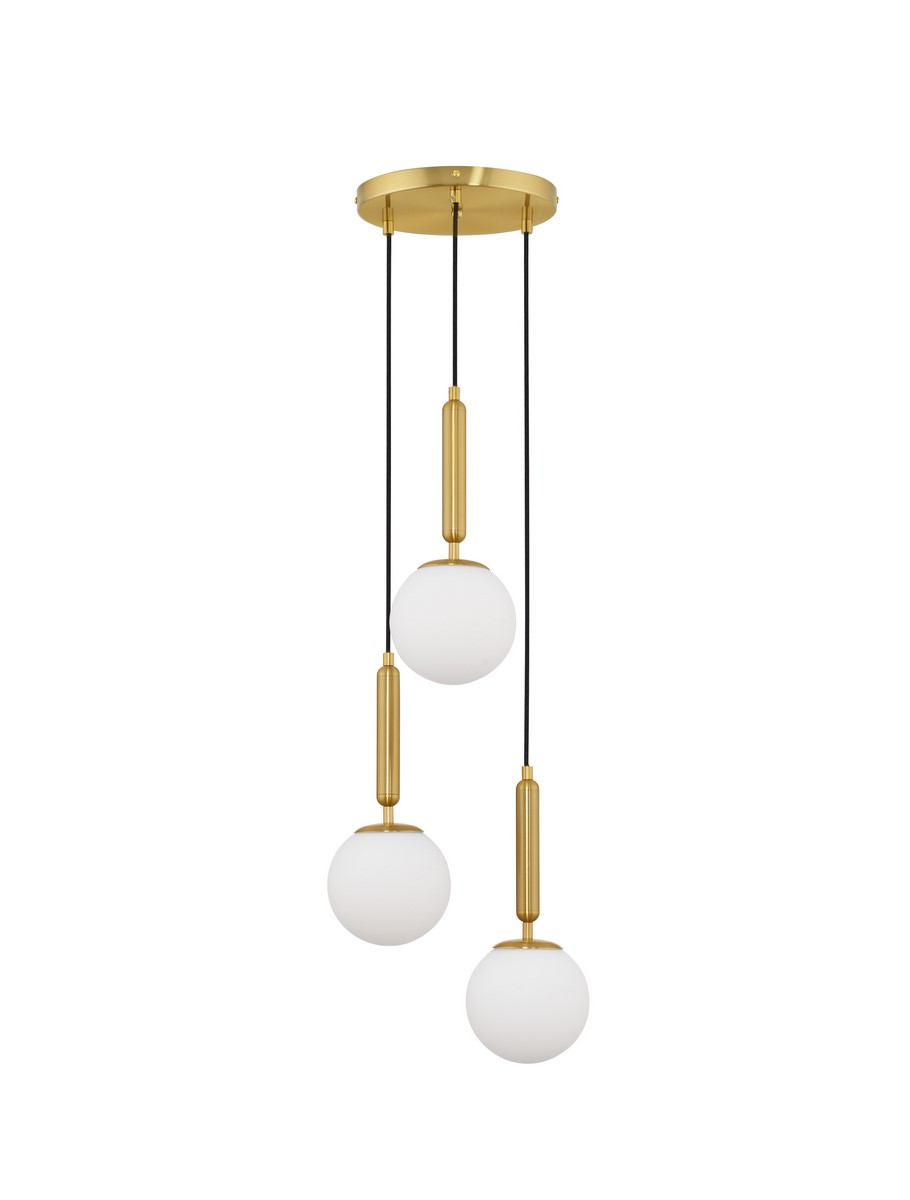 Luces Exclusivas AGRO Wisząca Nowoczesna złoty i odcienie złota 3xE27 max 12W LE43223