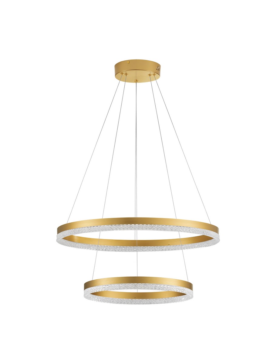 Luces Exclusivas ACACIO Wisząca Nowoczesna złoty i odcienie złota 1xLED max 52W 3000K LE43557