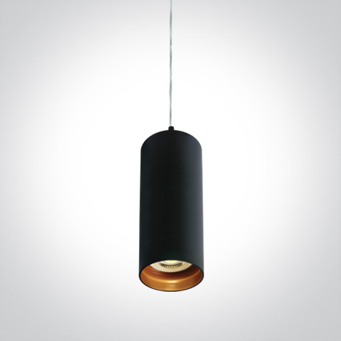 One Light mała czarna lampa wisząca Ampeliko 63105N/B