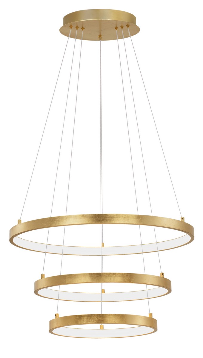 Luces Exclusivas NUEVE Wisząca LED 83W 4980lm 3000K Ściemnialna złoty (struktura niejednolita) LE41709