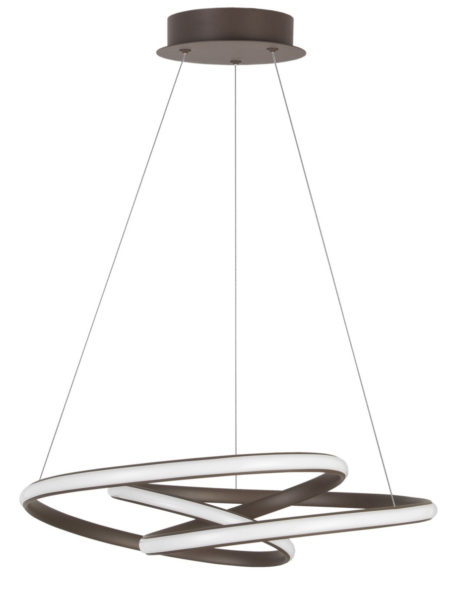 Luces Exclusivas IBIZA Wisząca LED 43W 3013lm 3000K Ściemnialna brązowy szczotkowany LE41654