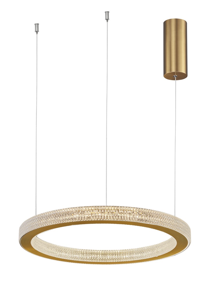 Luces Exclusivas MONTT Wisząca LED 40W 2139lm 3000K Ściemnialna antyczny mosiądz LE41697