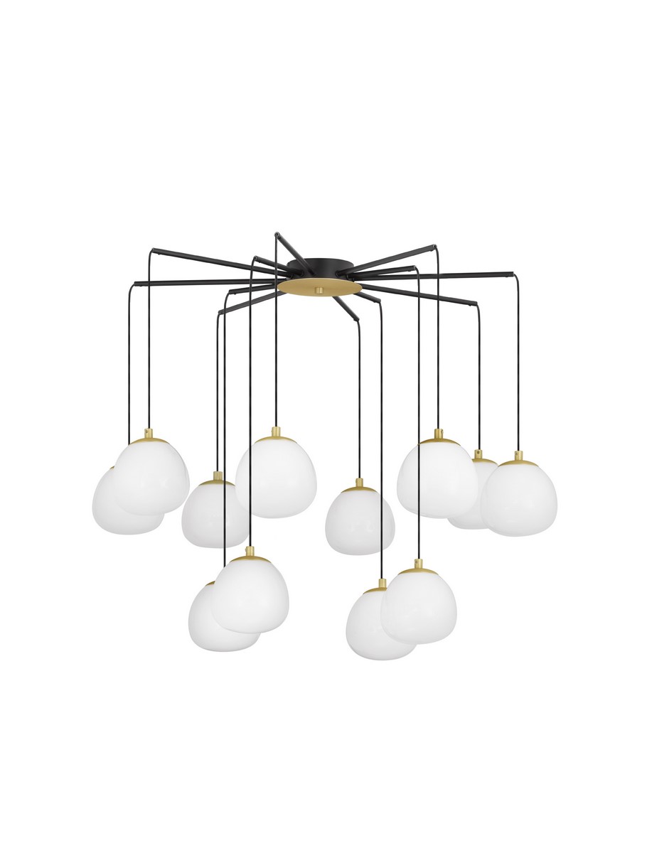 Luces Exclusivas ADOBE Wisząca Nowoczesna złoty i odcienie złota 12xG9 max 5W LE43364
