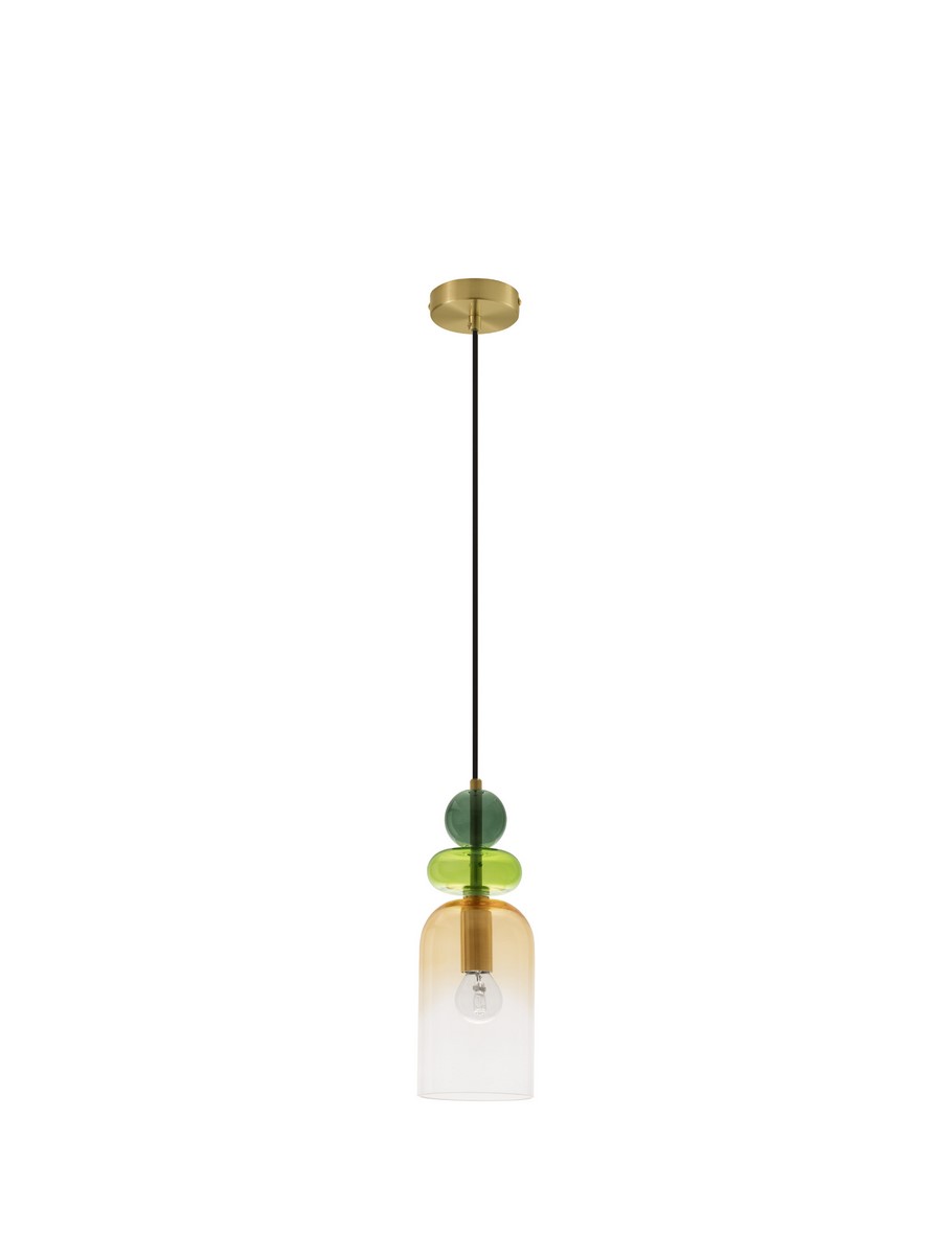 Luces Exclusivas BALAM Wisząca Nowoczesna złoty i odcienie złota 1xE14 max 5W LE43398