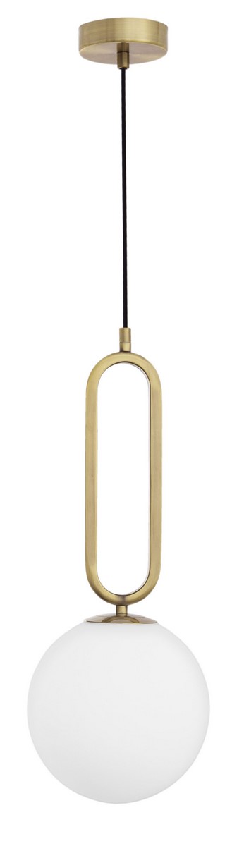 Luces Exclusivas PINTO Wisząca 1xE27 LED biały/mosiądz LE41764