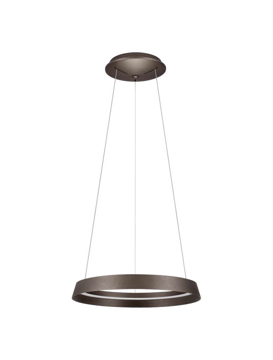 Luces Exclusivas BATALLAS Lampa Wisząca LED 52W 3717lm 2700-4000K aluminium/akryl brązowy i odcienie brązu LE44788
