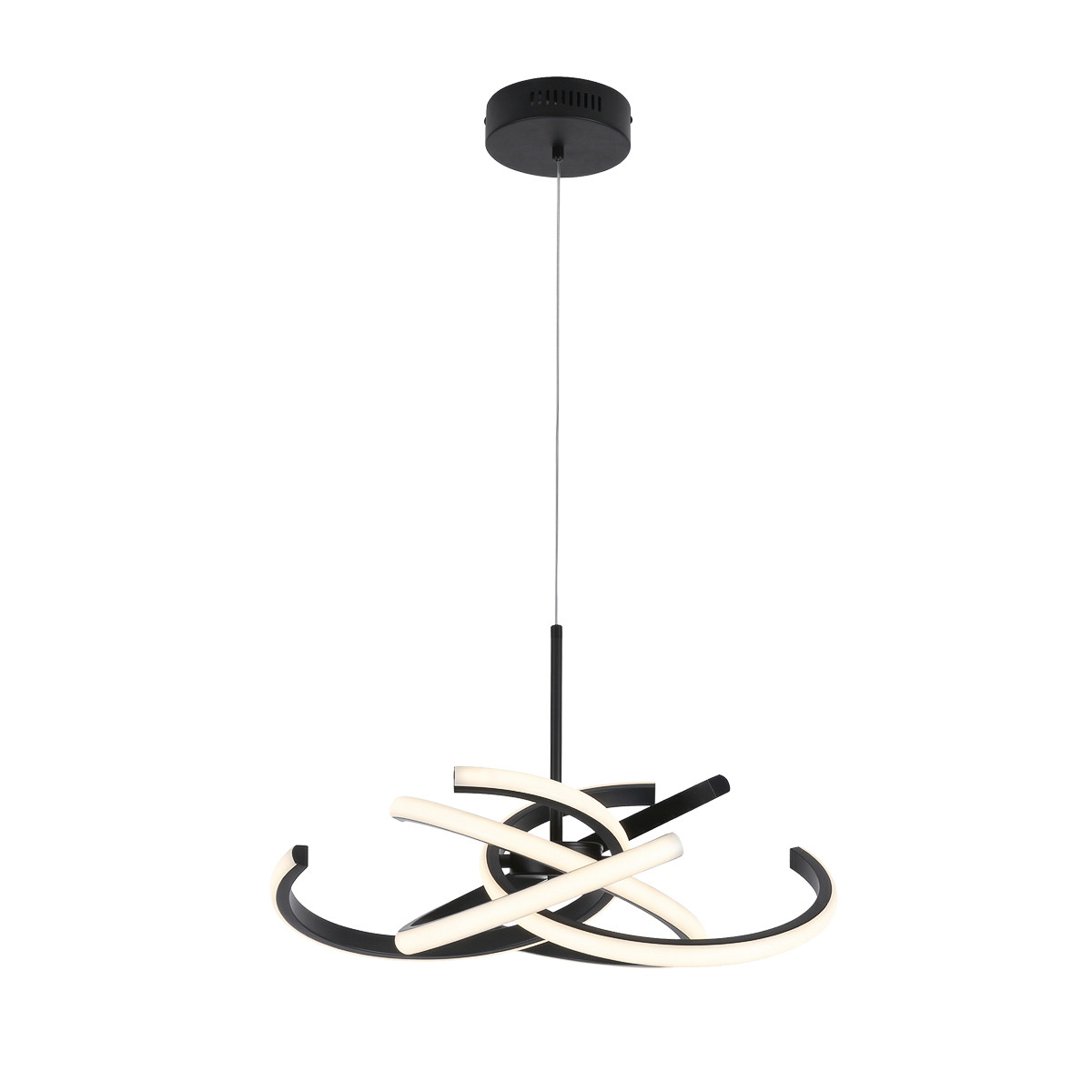 Light Prestige Lampa wisząca Spider 58 cm czarna LED CCT LP-1225/1P 58 BK