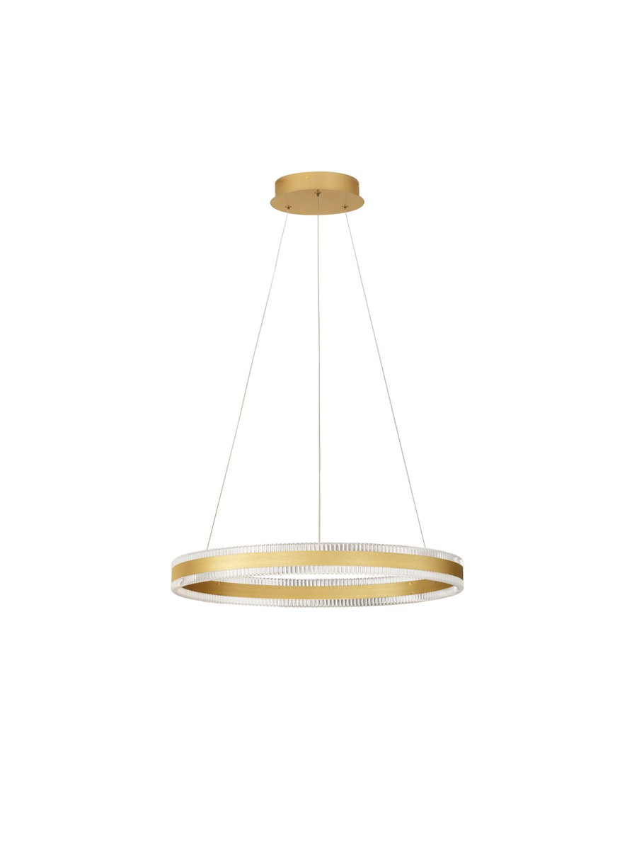 Luces Exclusivas DONTERIO Lampa Wisząca ø 60cm LED 46W 3067lm 3000K stal/aluminium/akryl złoty i odcienie złota LE45398