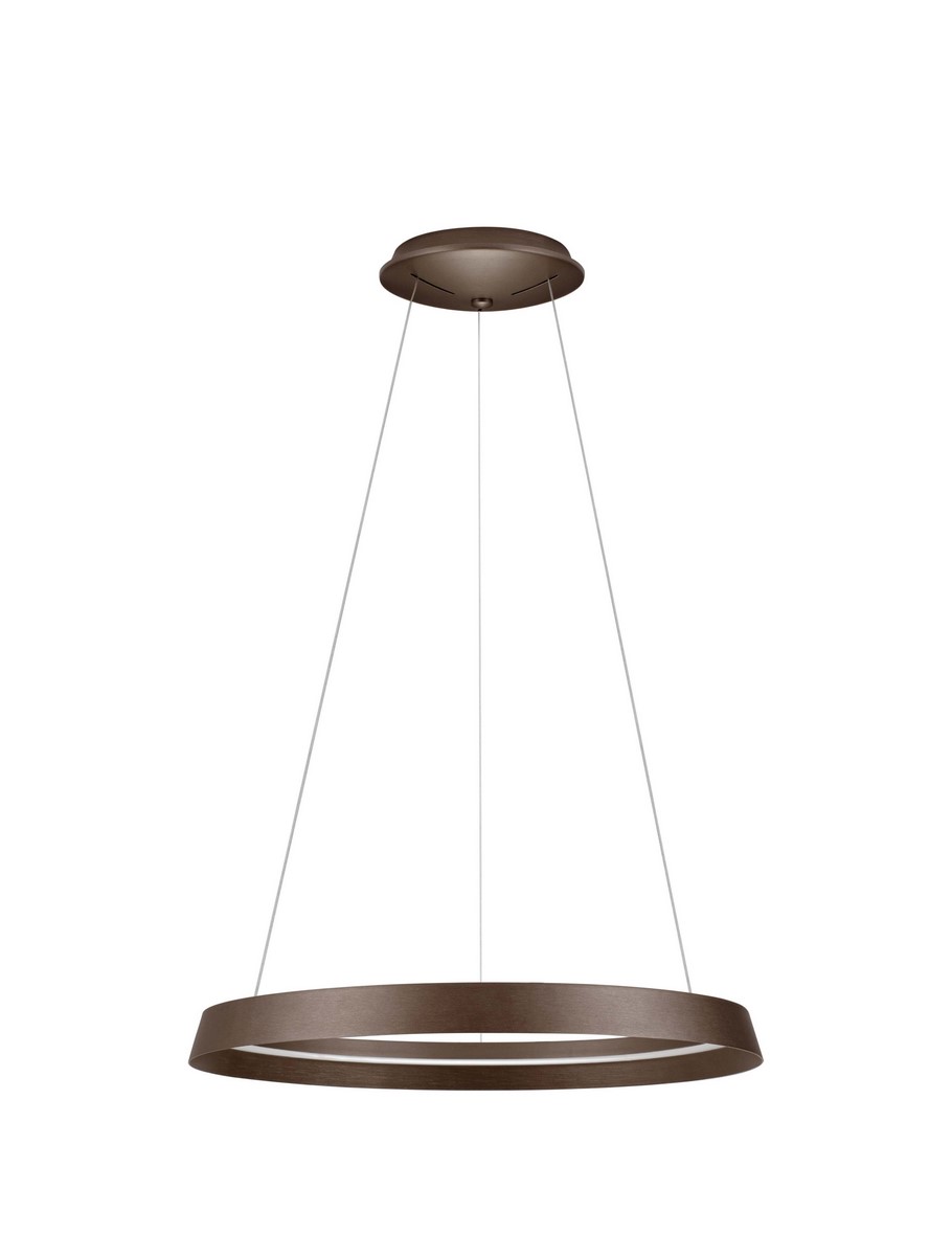 Luces Exclusivas BATALLAS Lampa Wisząca LED 38W 2564lm 2700-4000K aluminium/akryl brązowy i odcienie brązu LE44649
