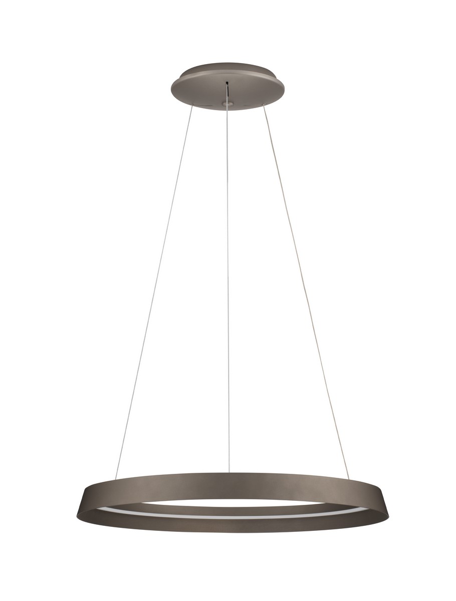 Luces Exclusivas BATALLAS Lampa Wisząca LED 52W 3717lm 2700-3000K aluminium/akryl brązowy i odcienie brązu LE44784