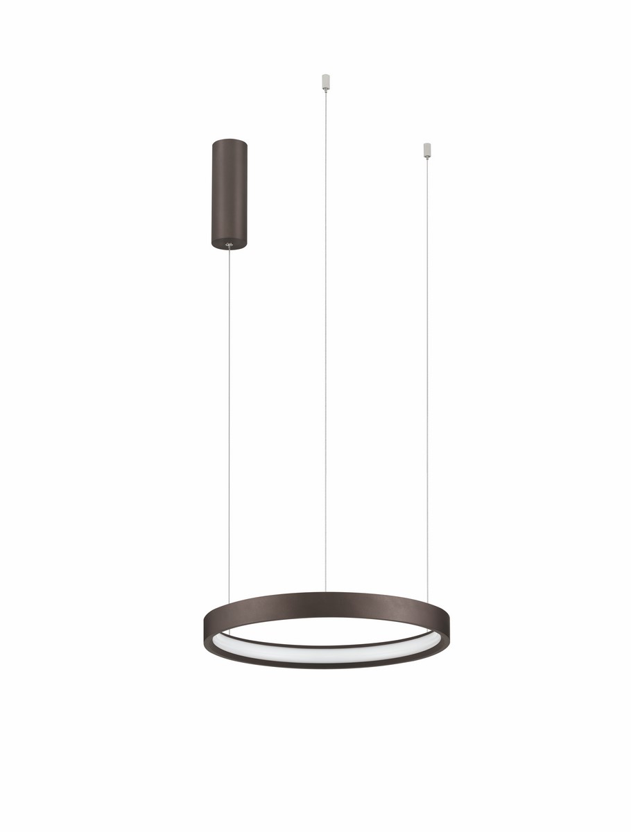 Luces Exclusivas ZACAPU Lampa Wisząca ø 40cm LED 22W 2552lm 3000K aluminium brązowy i odcienie brązu LE44321