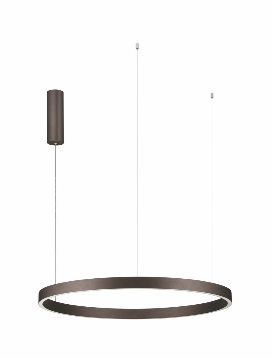 Luces Exclusivas BARI Lampa Wisząca ø 80cm LED 77W 3326lm 3000K aluminium brązowy i odcienie brązu LE44319