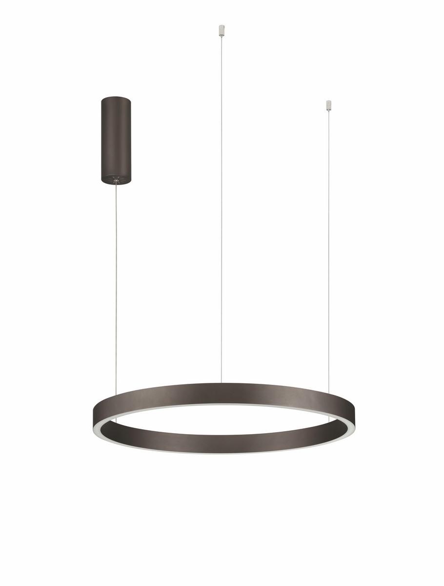 Luces Exclusivas BARI Lampa Wisząca ø 60cm LED 60W 2552lm 3000K aluminium brązowy i odcienie brązu LE44318