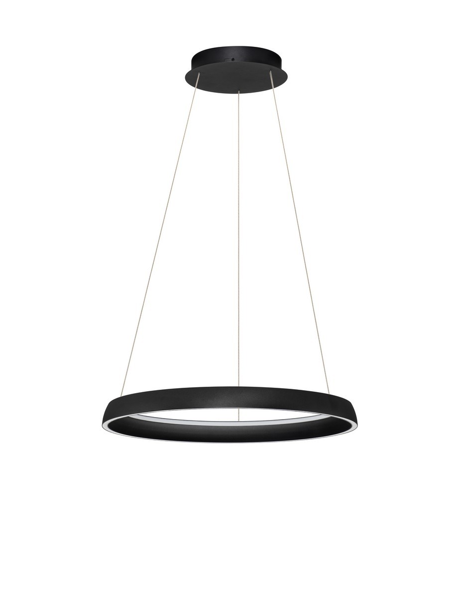 Luces Exclusivas AYLLON Lampa Wisząca LED 61W 2453lm 2700-4000K aluminium/silikon czarny LE45899