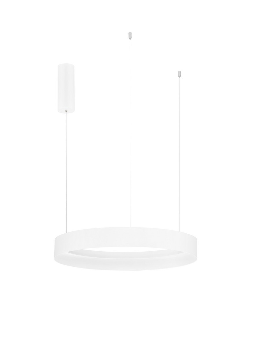 Luces Exclusivas ATECA Lampa Wisząca LED 48W 2101lm 2700-4000K aluminium/silikon biały LE45891