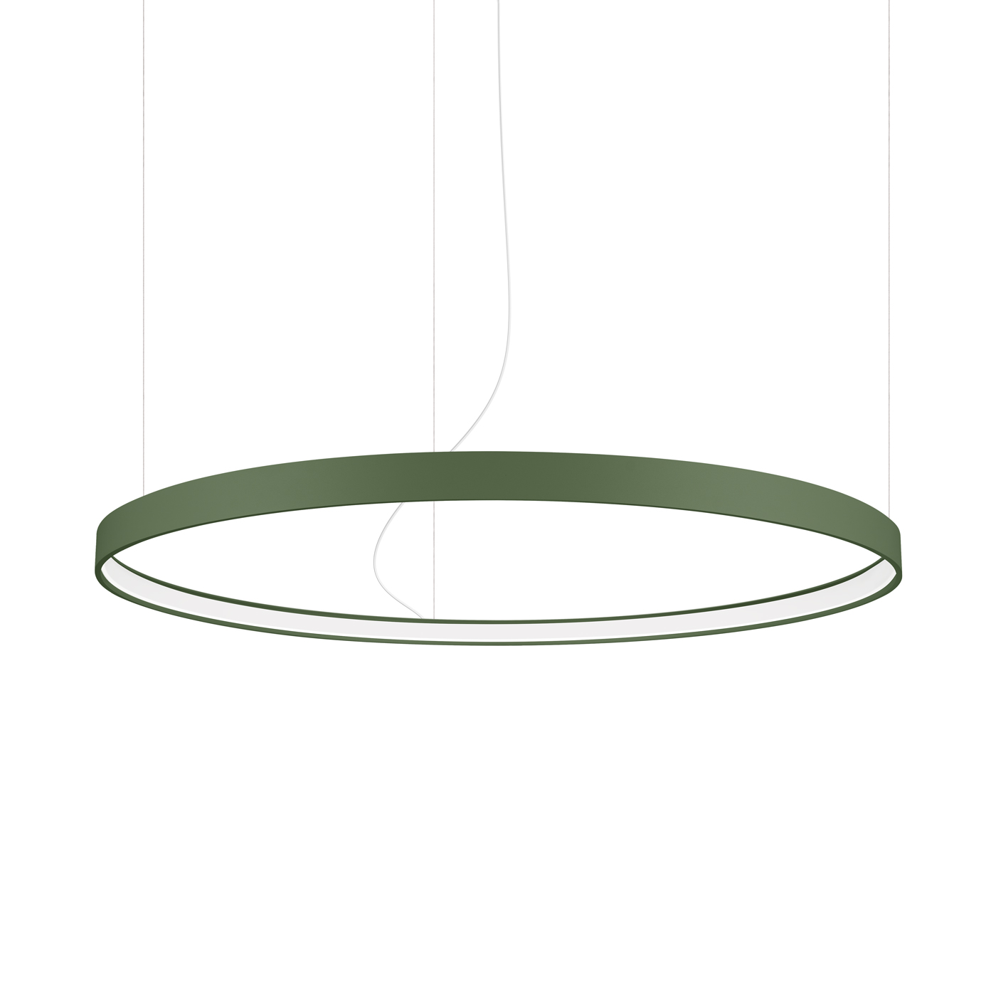 Thoro Żyrandol RIO 110 zielona oliwka LED 4000K TH.378