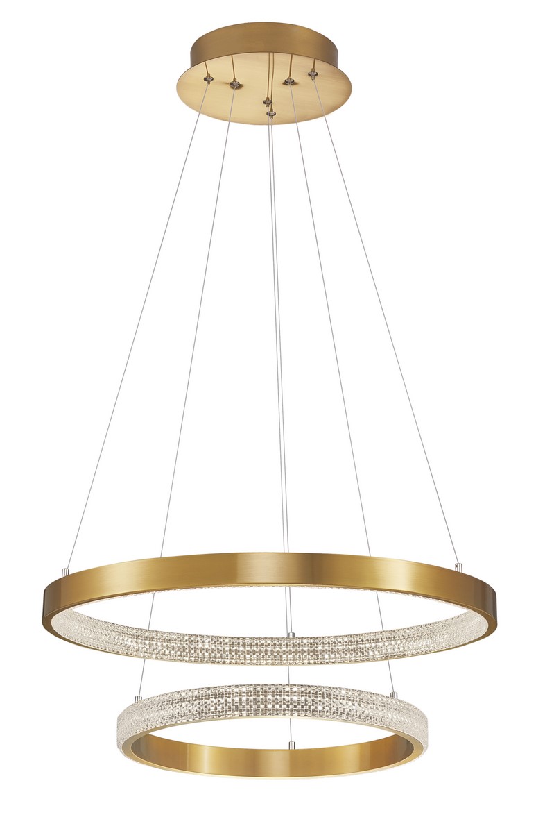 Luces Exclusivas MORON Wisząca LED 60W 3113lm 3000K Ściemnialna antyczny mosiądz LE41700