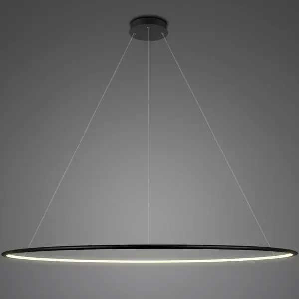 Altavola Design Lampa wisząca Ledowe Okręgi No.1 śr.230 cm in 3k czarna