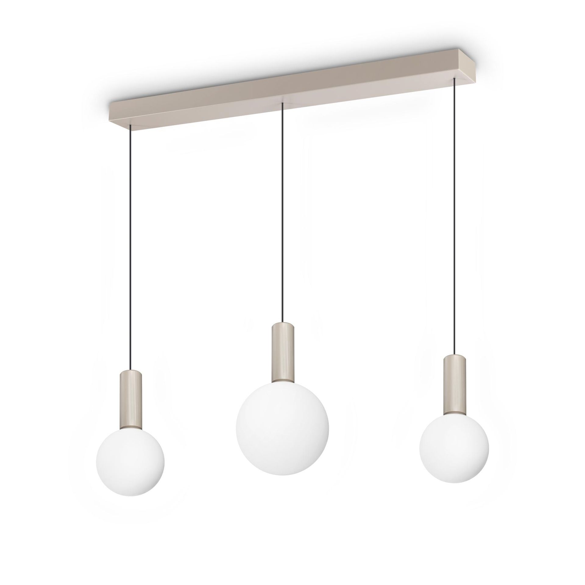 Ideal Lux Lampa Wisząca ODEON SP3 Biały/Szary 349213